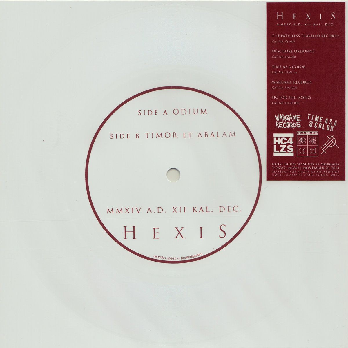 HEXIS - MMXIV. A. D. XII. KAL. DEC. Flexi 7''